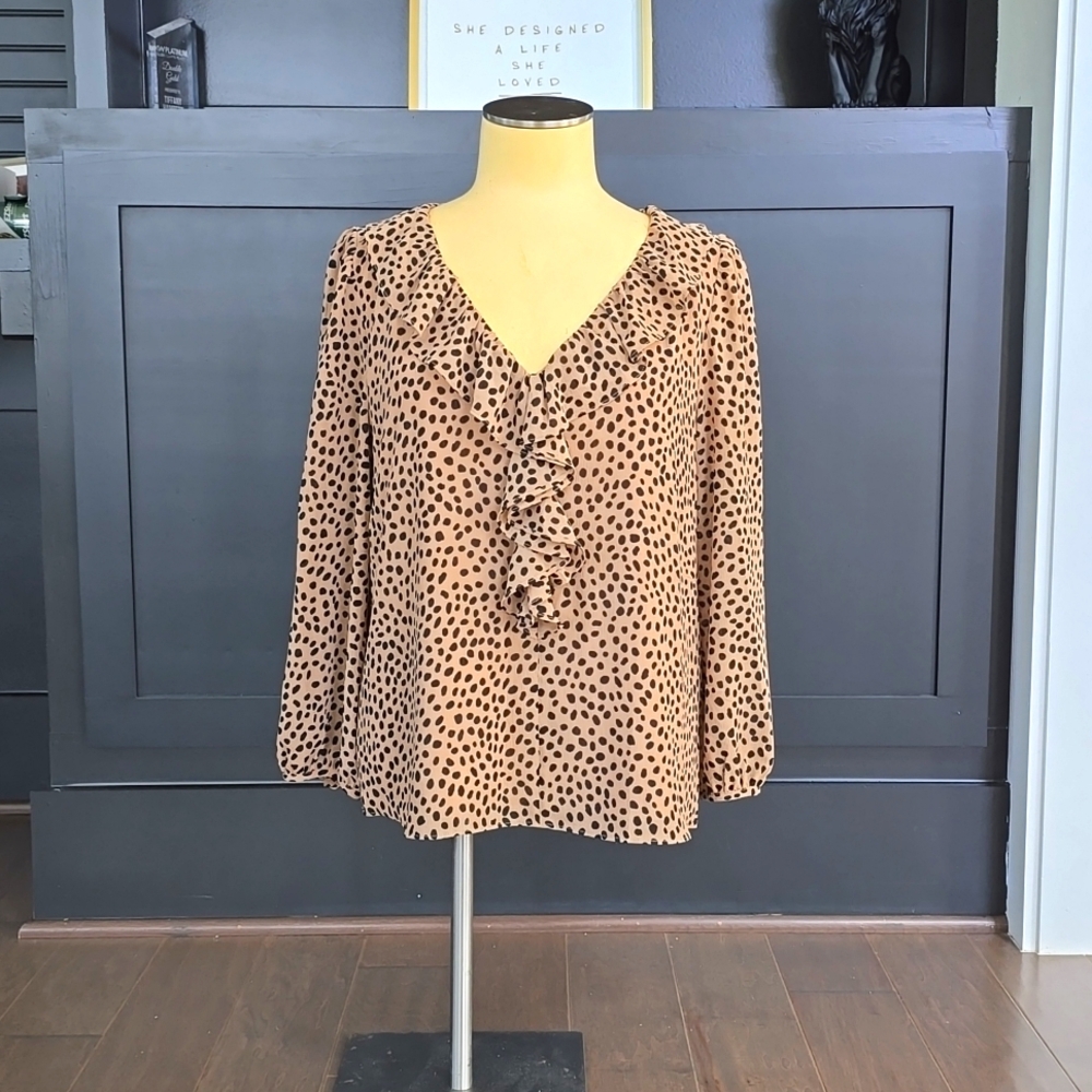 J Crew Ruffle Blouse